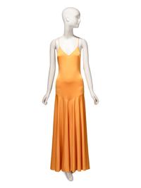 Loris Azzaro Haute Couture, Goldenrod Yellow Jersey Gown