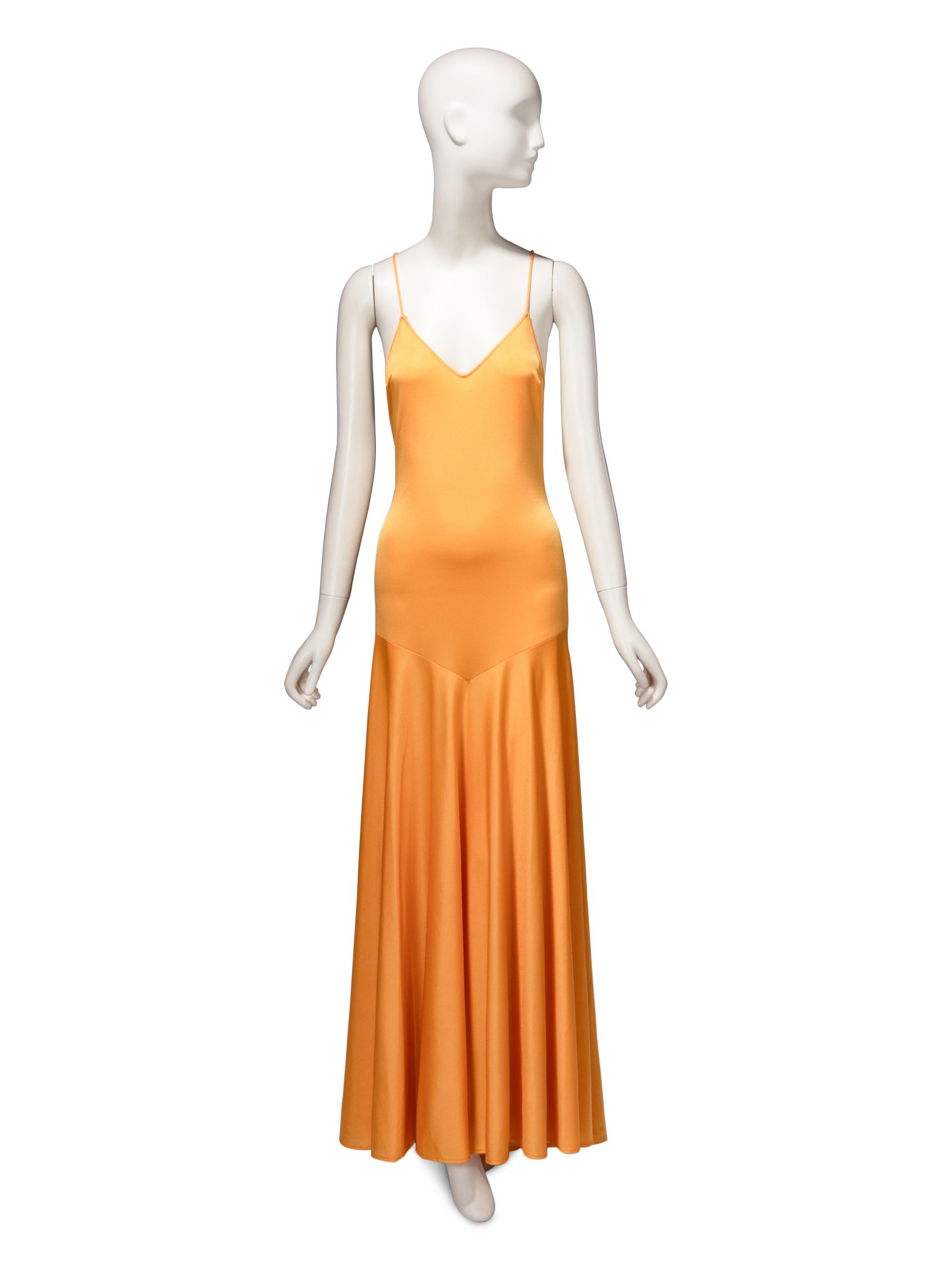Loris Azzaro Haute Couture, Goldenrod Yellow Jersey Gown