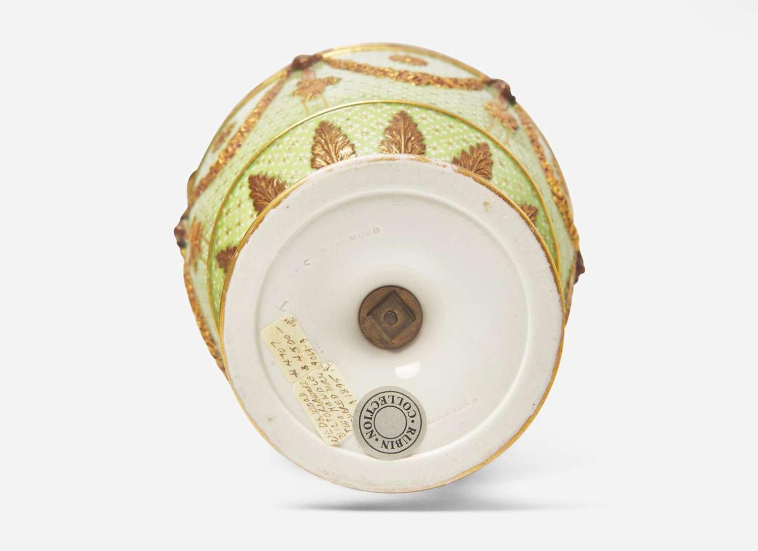 A Wedgwood Victoria Ware Covered Vase, UK, circa 1895