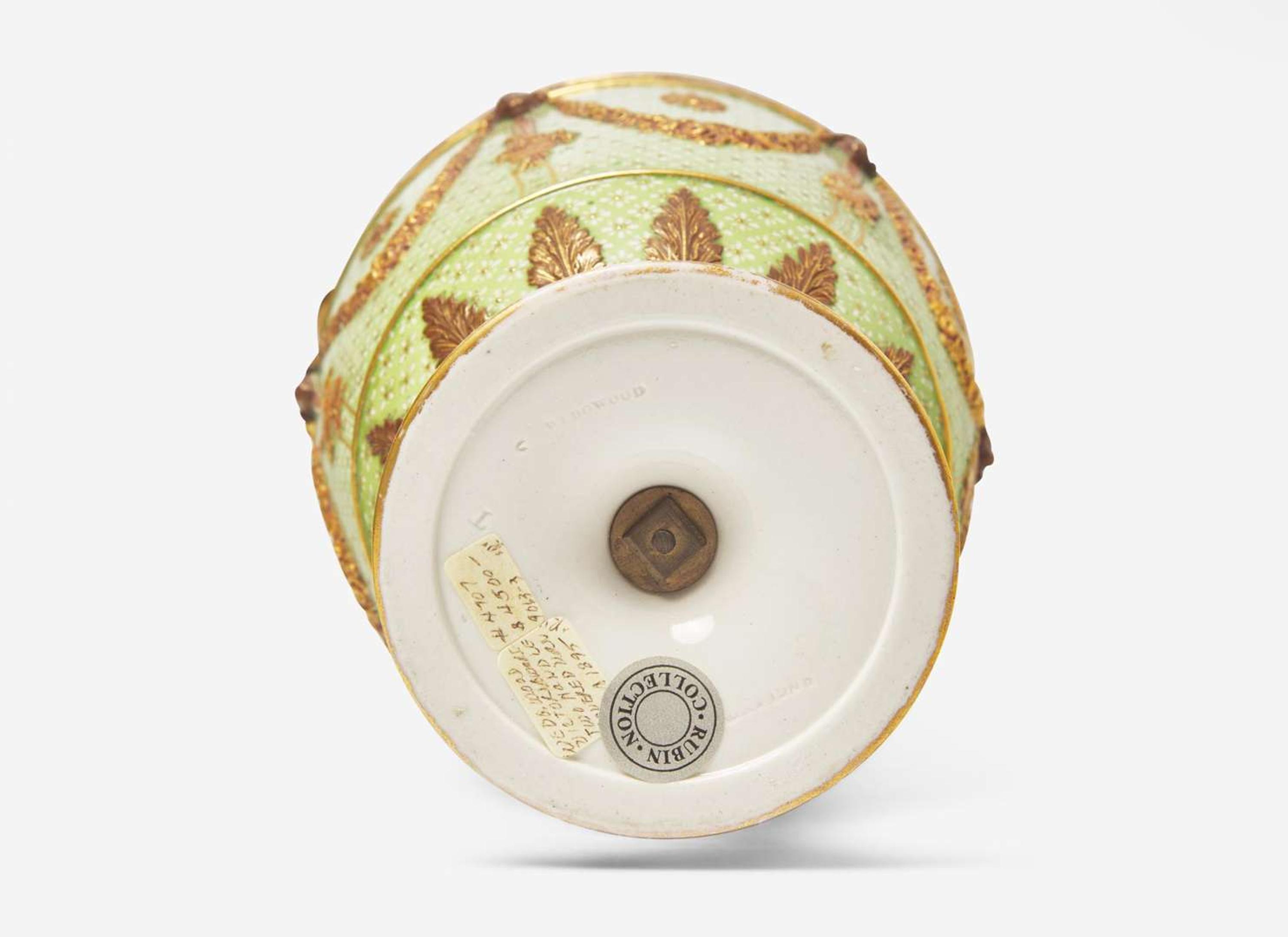 A Wedgwood Victoria Ware Covered Vase, UK, circa 1895