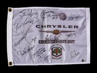 A 2004 Chrysler All-Star Golf Shootout Signed Autograph Golf Flag Including Michael Jordan (Beckett Authentication Services Letter)