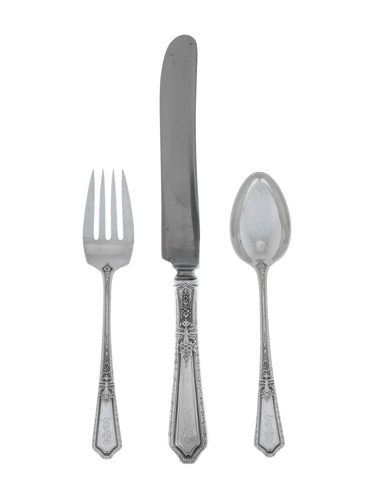 An American Silver Flatware Service