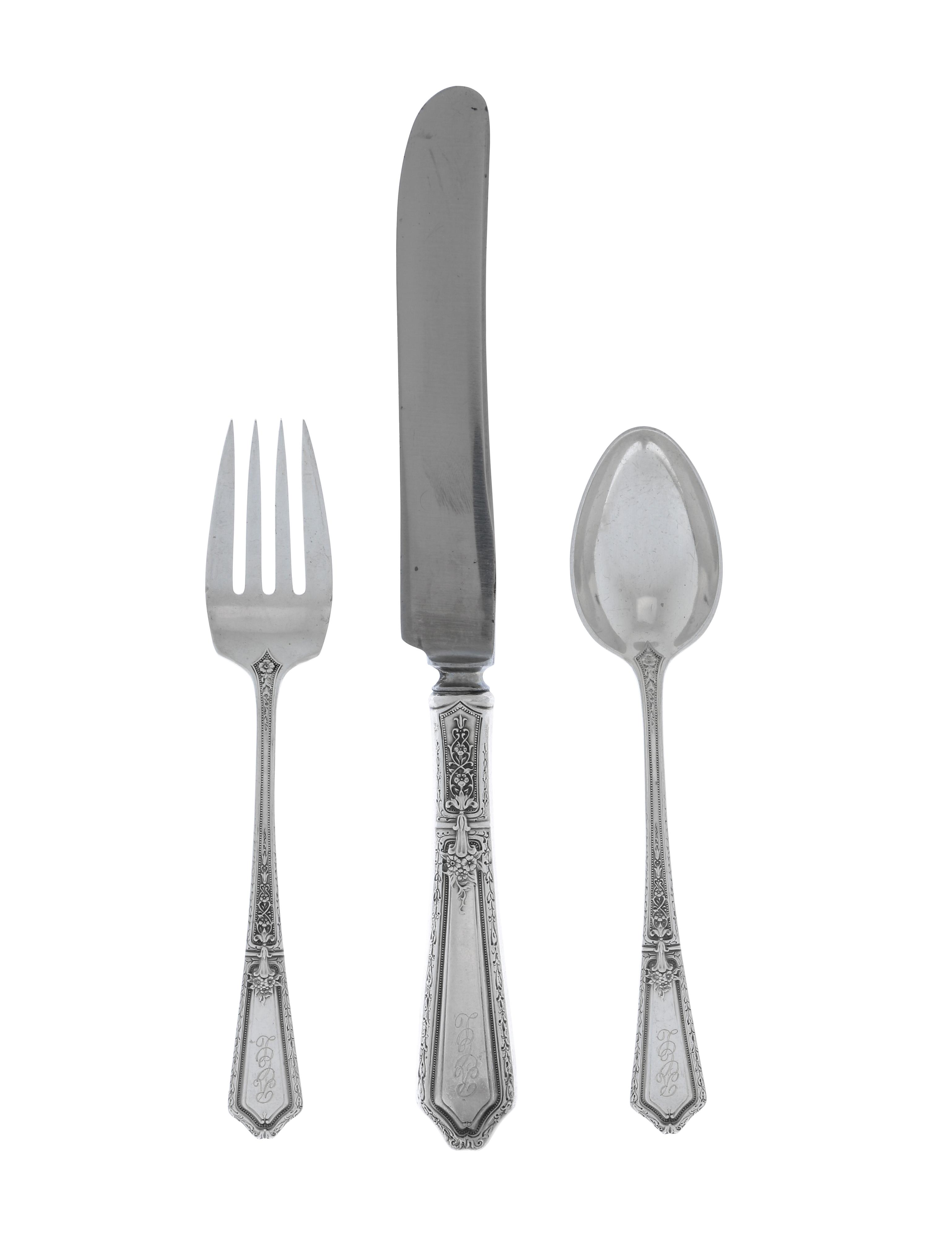 An American Silver Flatware Service