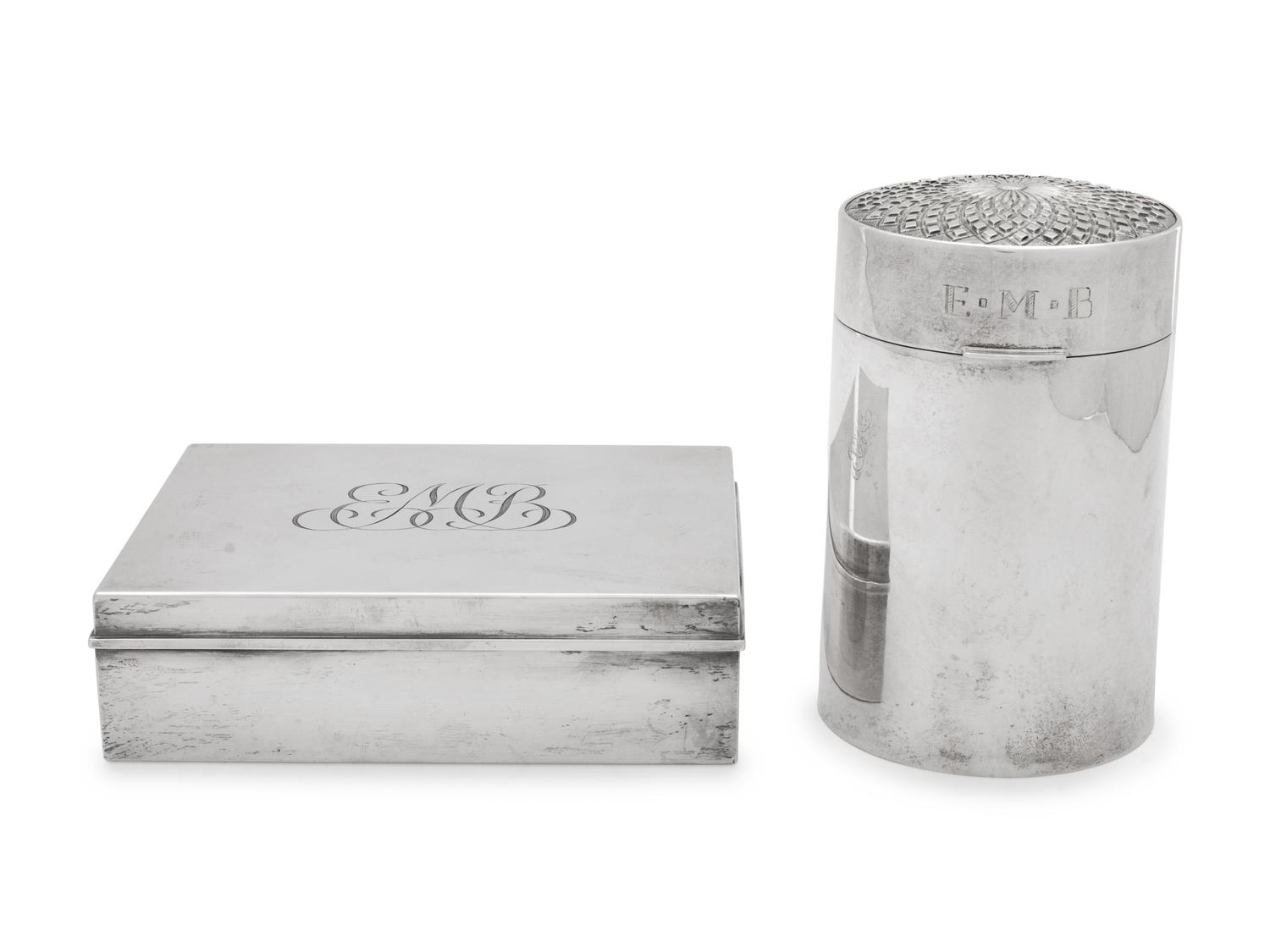 An English Silver Jar