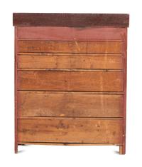 A Classical Grain Painted Nine-Drawer Chest of Drawers