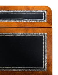 A Regency Style Parcel-Gilt and Part-Ebonized Mahogany Sofa Table