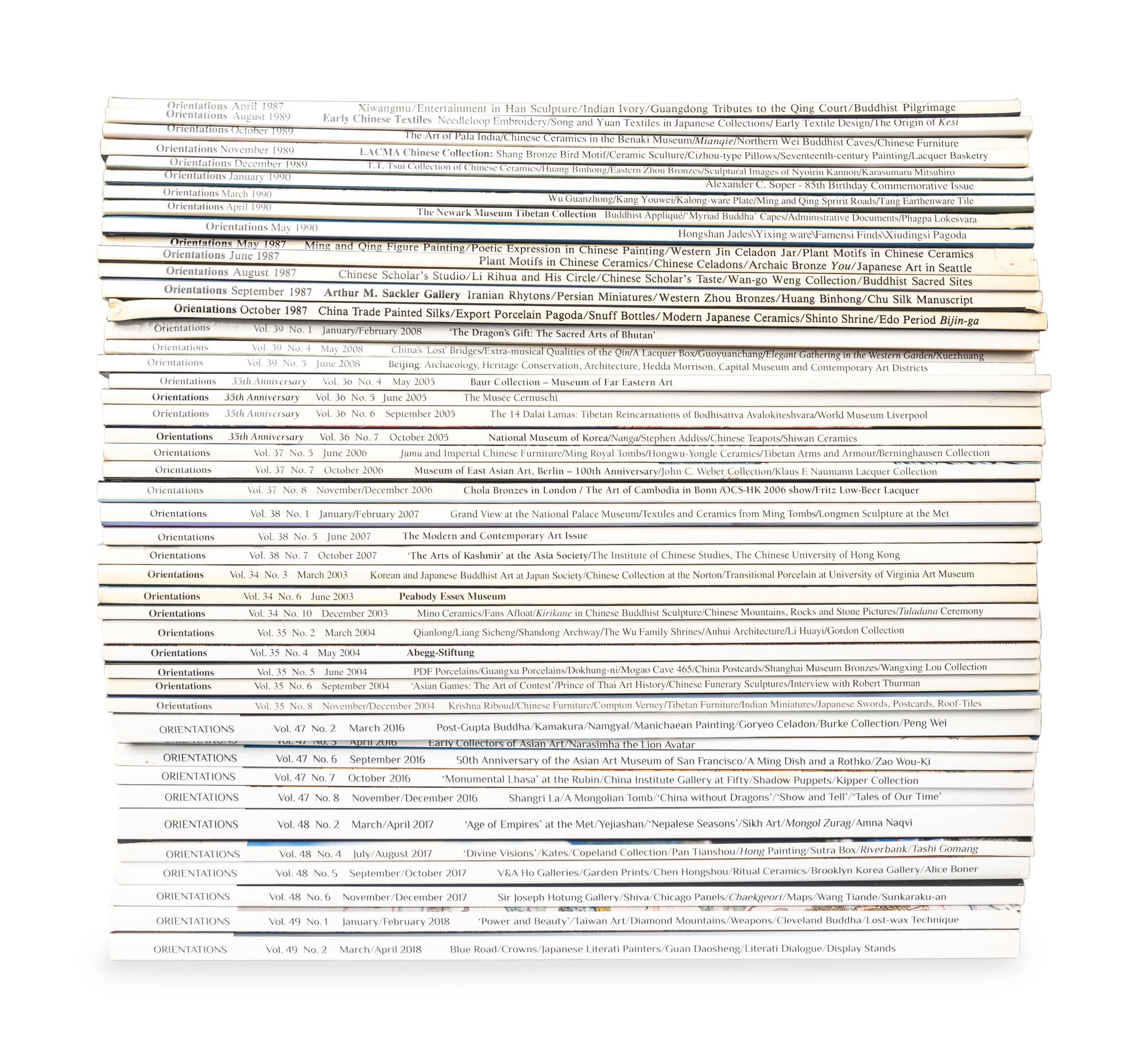 [MAGAZINES] a group of magazines about Asian Arts 中國及亞洲藝術雜志145冊