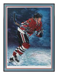 A Group of Chicago Blackhawks Signed Autograph Items,