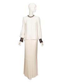 Two Vintage Silk Blouses & A Chanel Silk Skirt