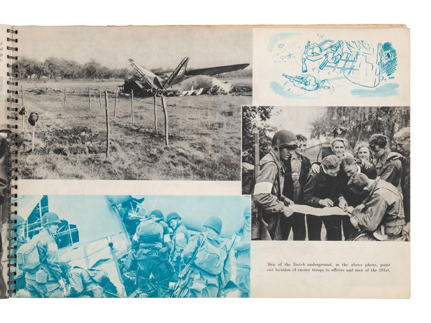 [WORLD WAR II]. Pictorial records featuring operations of the 101st Airborne, incl. the 506 PIR.