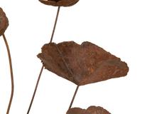 A Metal Multi-Headed Water Lily Sculpture