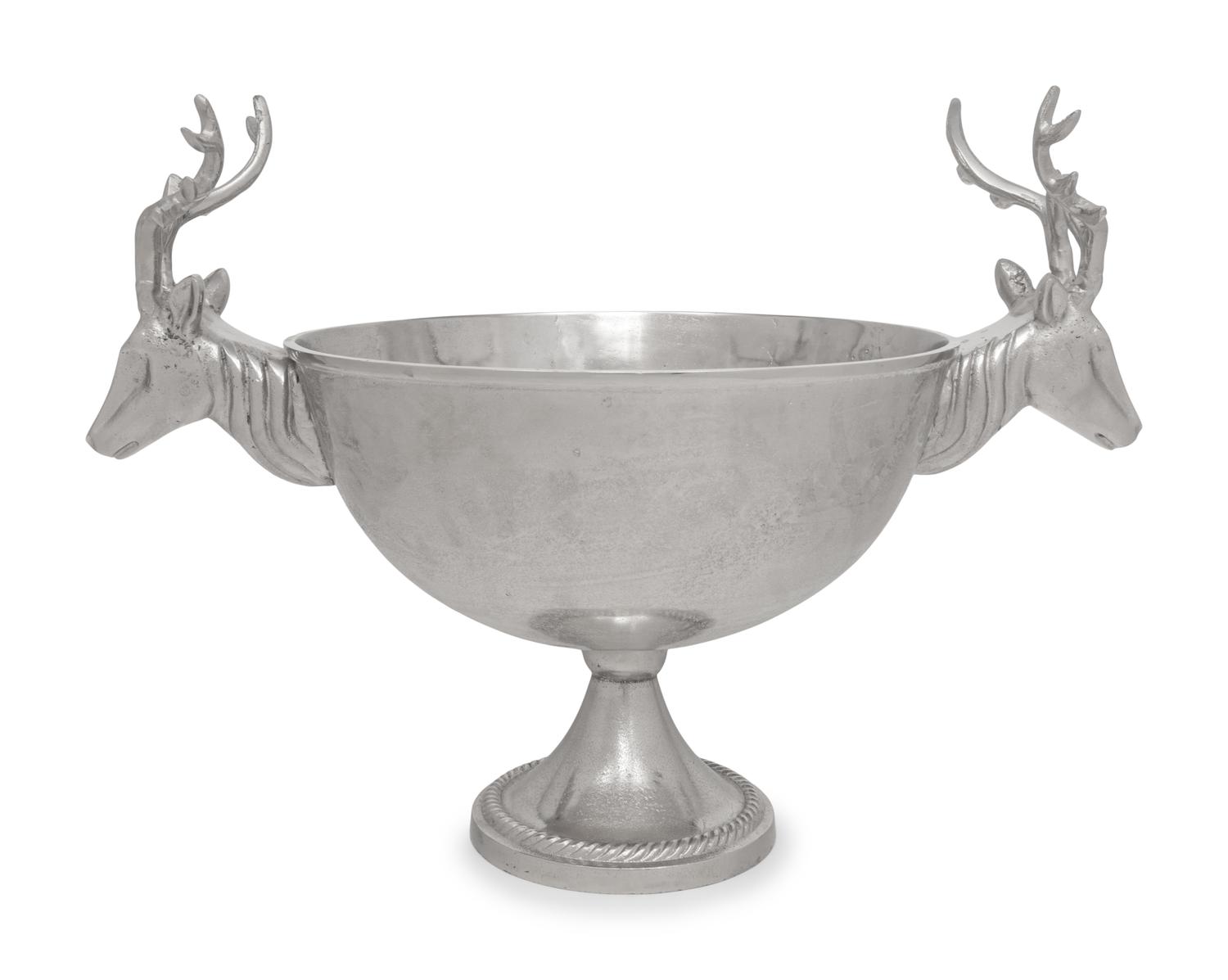 Three Stag-Theme Cast Metal Bottle Coolers