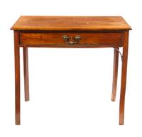 A George III Mahogany Writing Table Height 28 x width 31 3/4 x depth 19 5/8 inches. — 19TH CENTURY