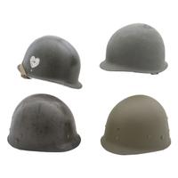 Two WWII US M1 Helmets, One with Paratrooper Liner