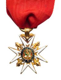 A French Gold and Enamel Order of St. Louis Pendant