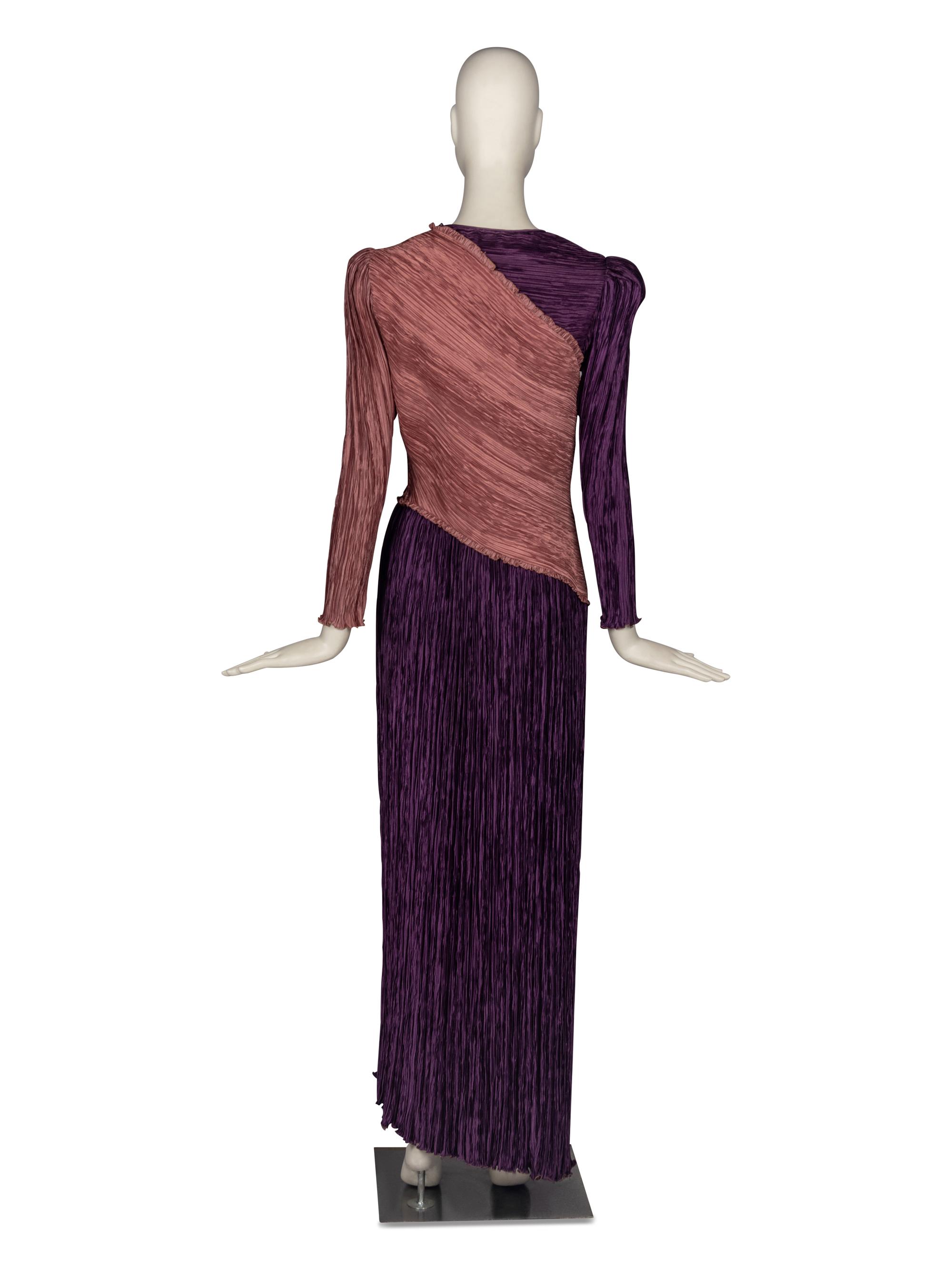 Mary McFadden Pleated Gown