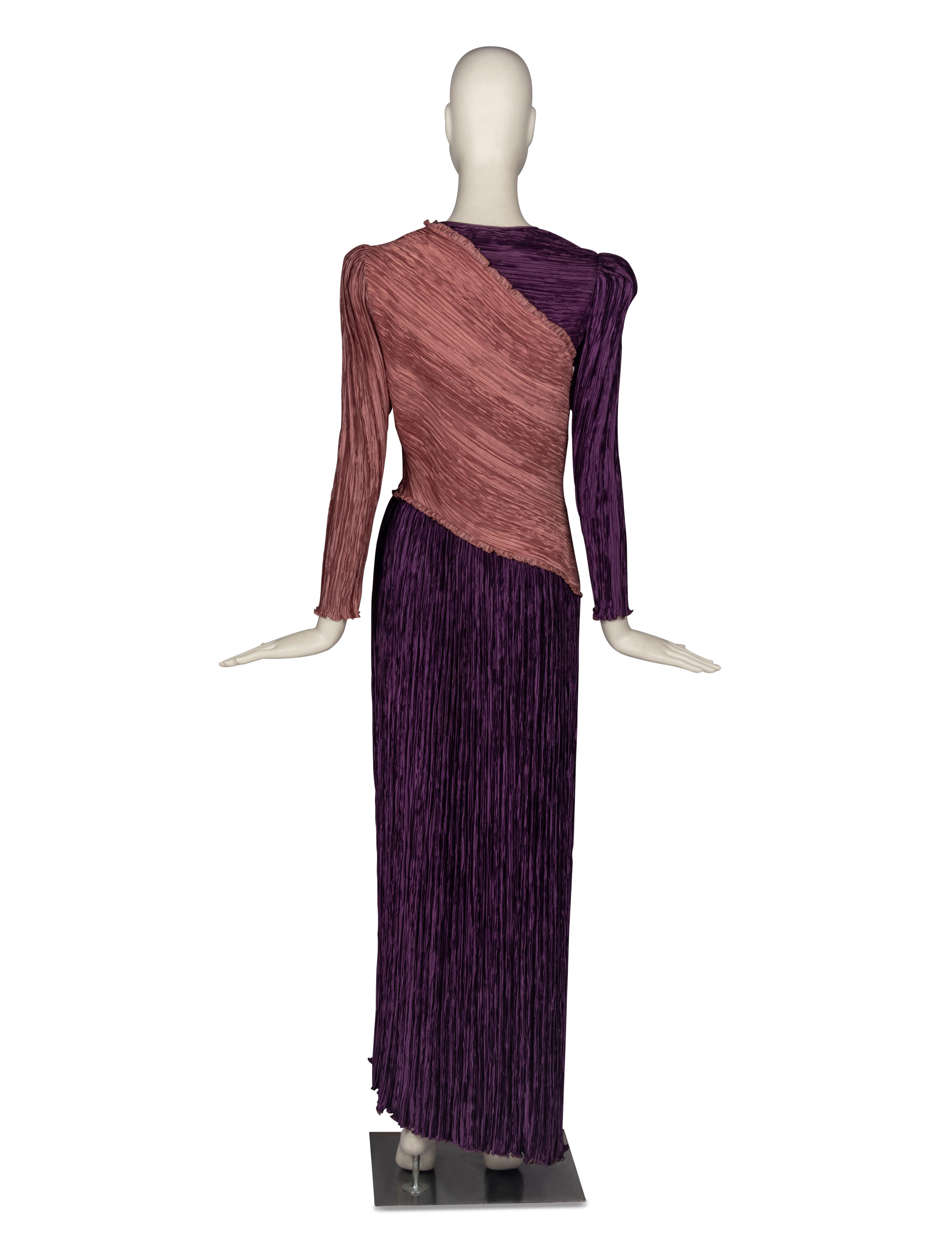 Mary McFadden Pleated Gown