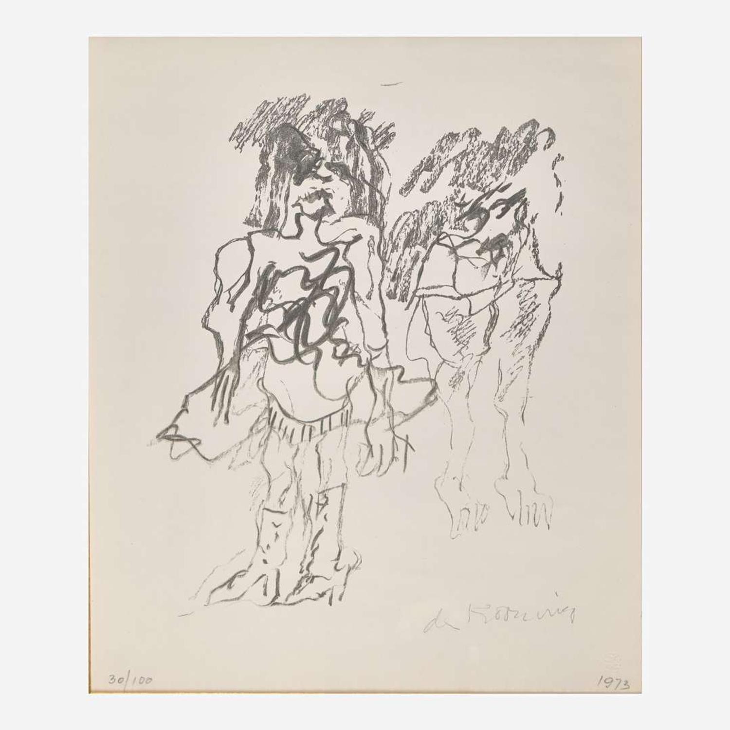 Willem de Kooning (American/Dutch, 1904-1997) Two Women