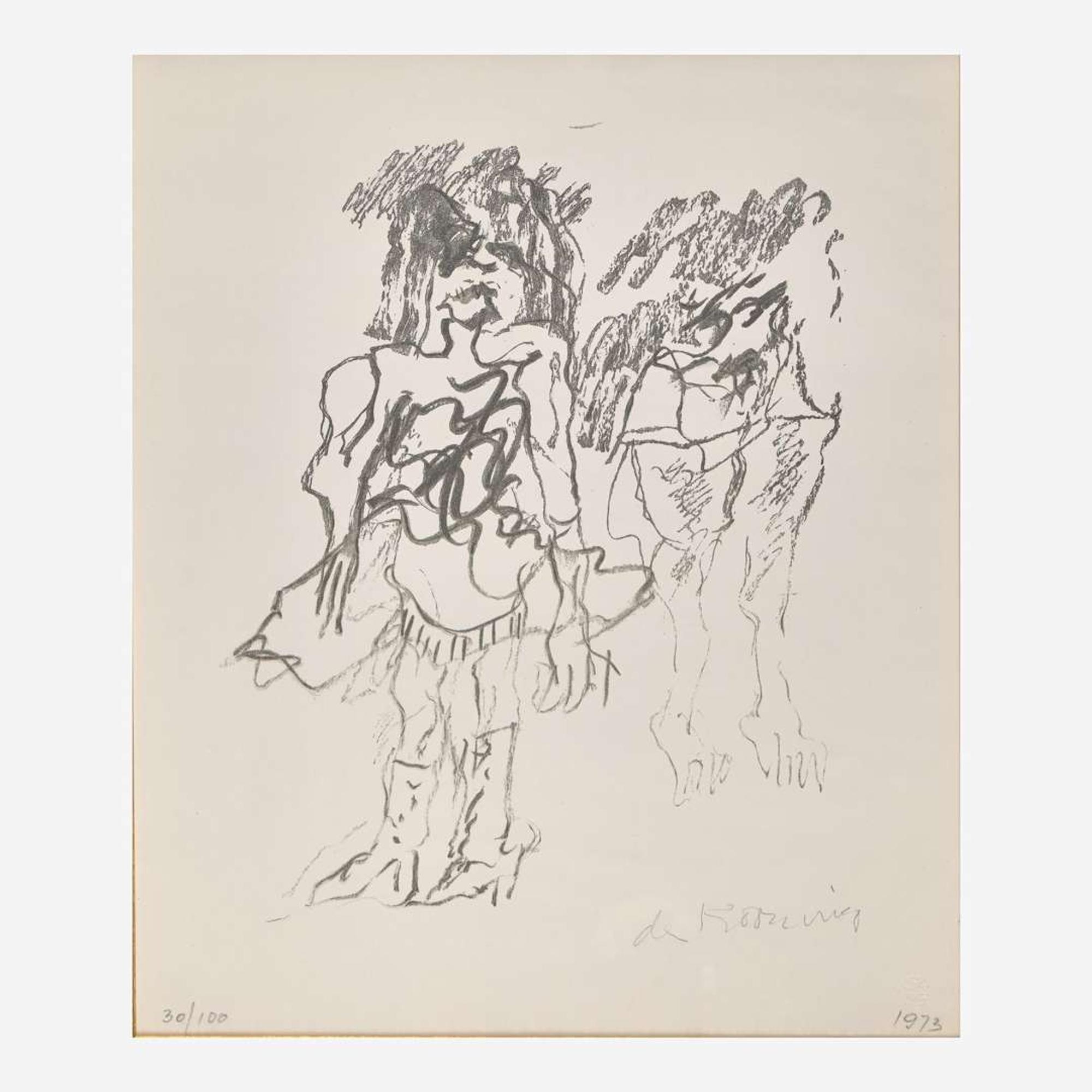 Willem de Kooning (American/Dutch, 1904-1997) Two Women