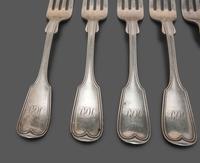 A Collection of Coin Silver Flatware