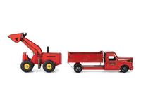 Four Pressed Steel Toy Construction Vehicles