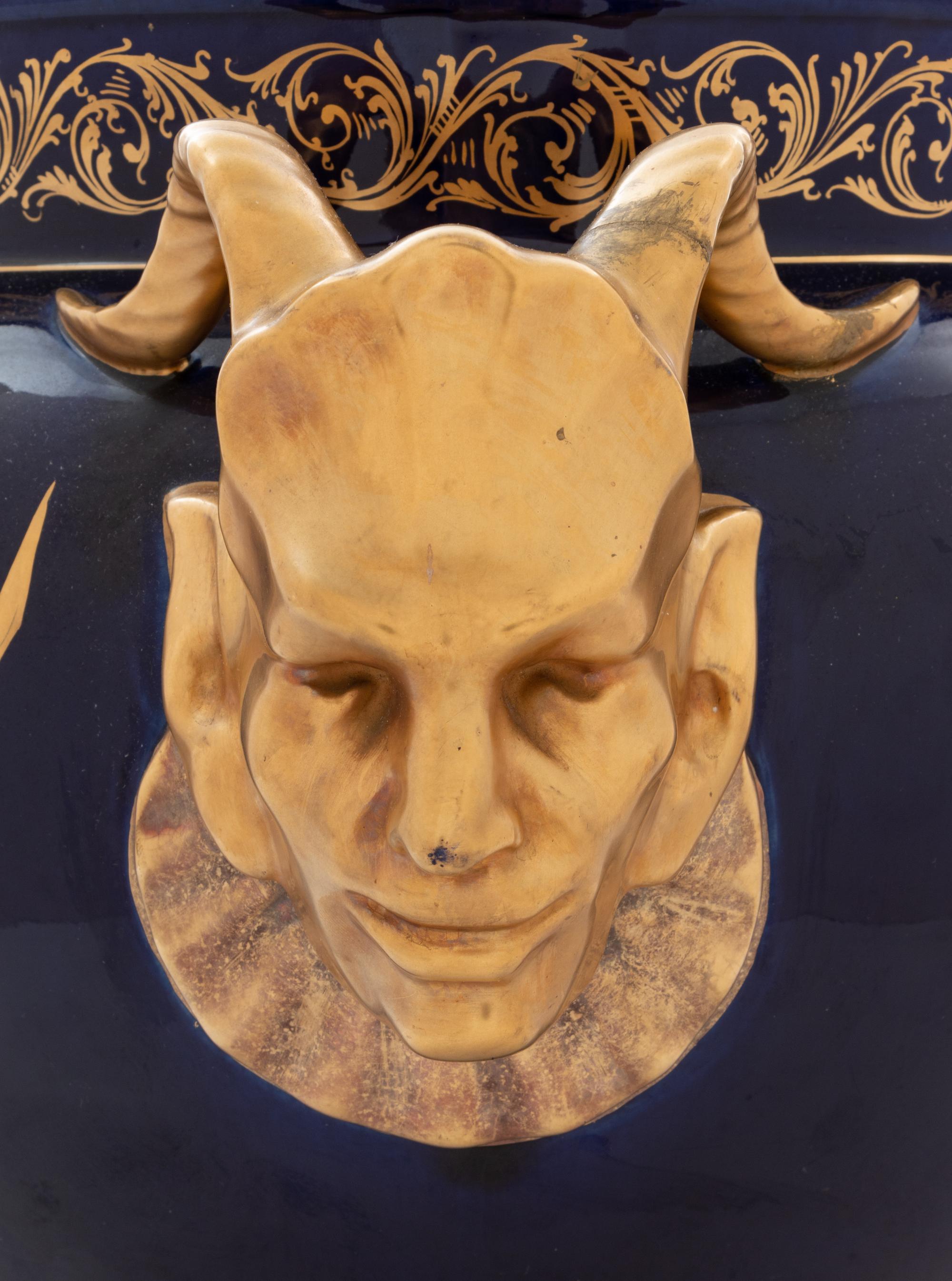 An English Parcel Gilt Ceramic Jardinière