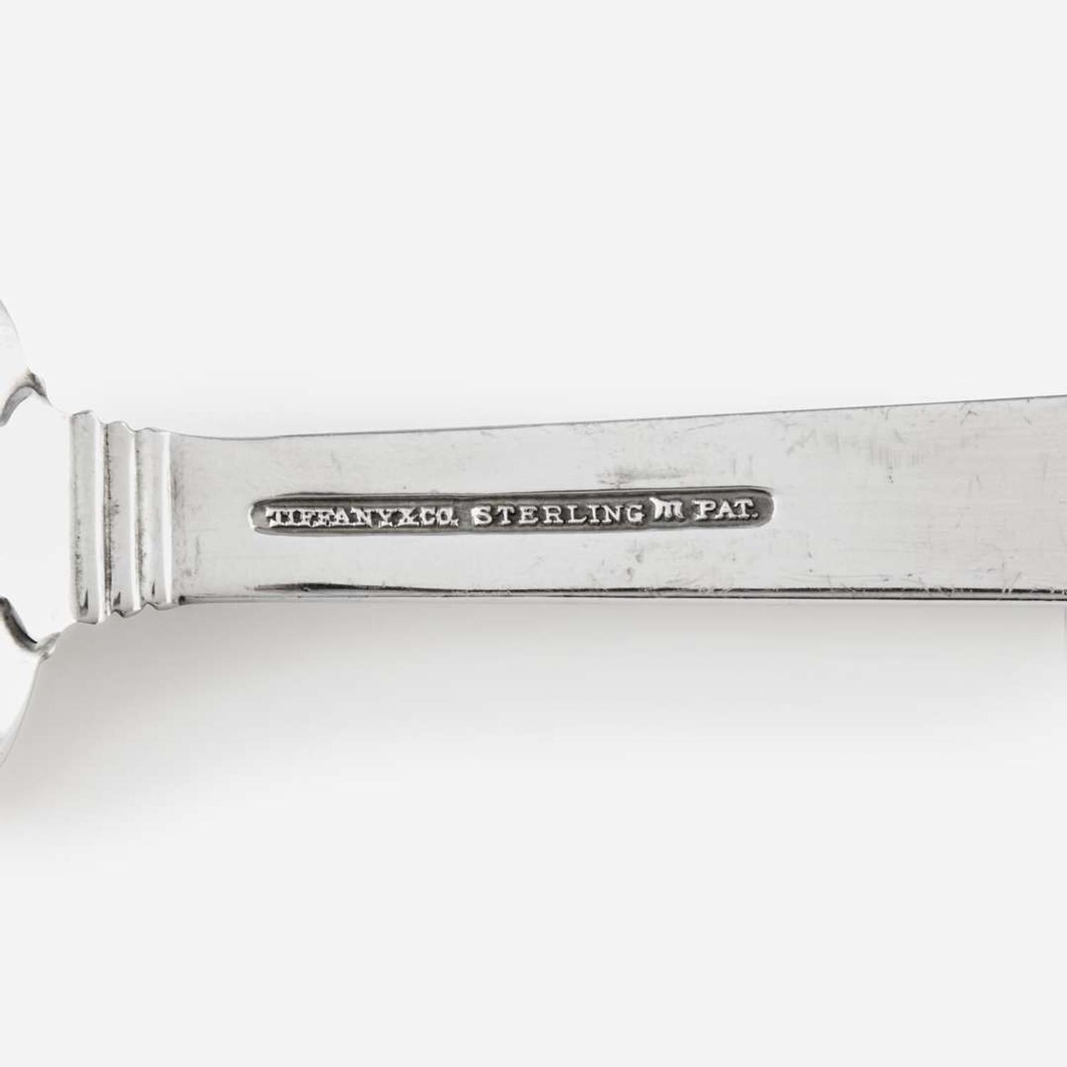 An American Sterling Silver Six-Piece Flatware Service for Eight Tiffany & Co., New York, patented 1934
