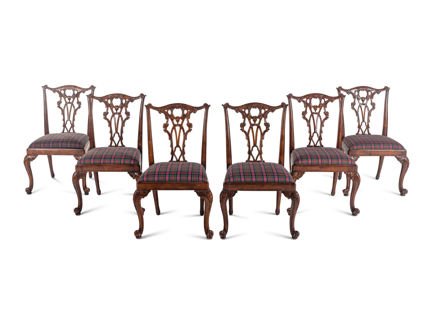 A Set of Six George III Style Dining Chairs