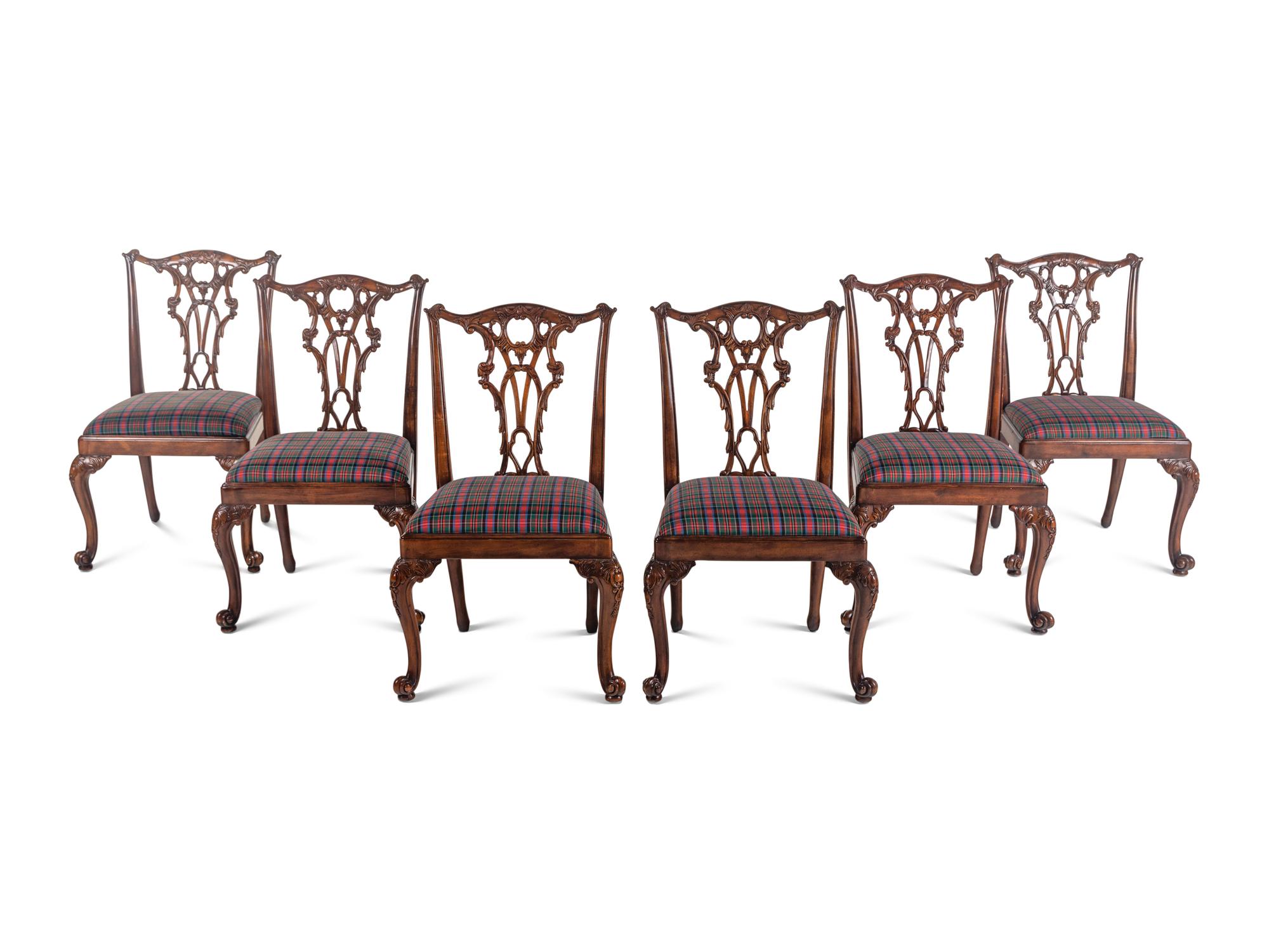 A Set of Six George III Style Dining Chairs