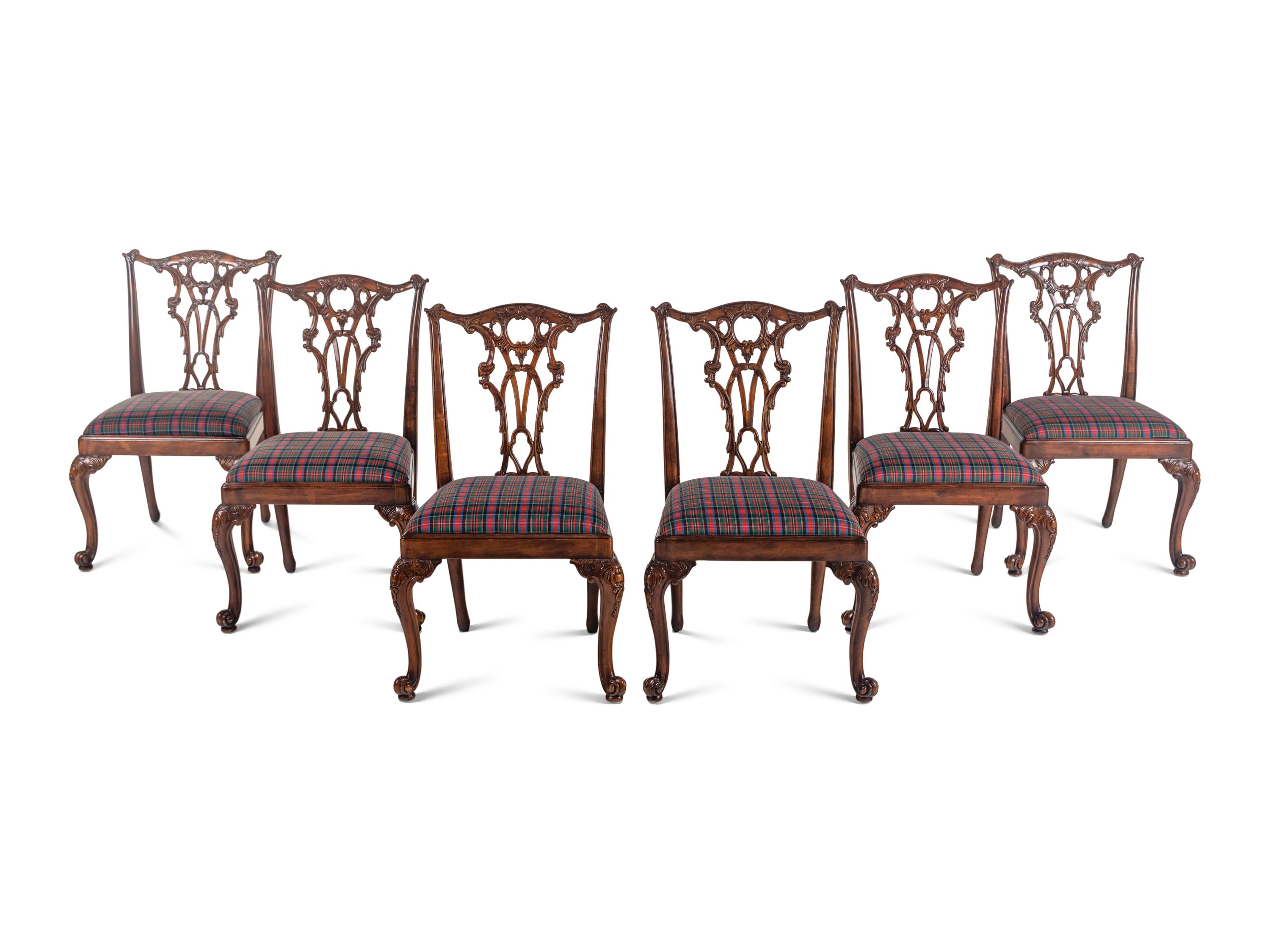 A Set of Six George III Style Dining Chairs