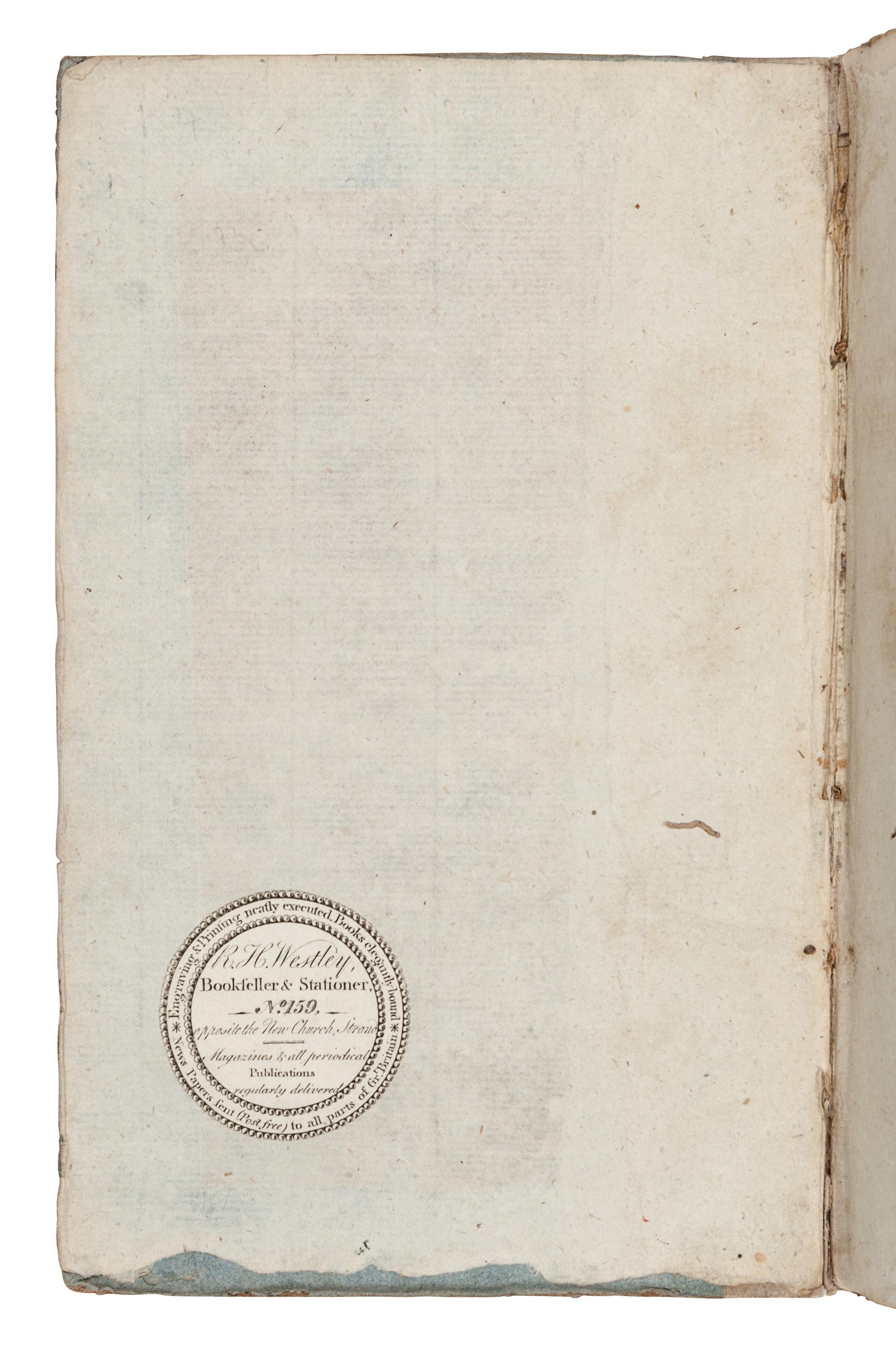 WELD, Isaac (1774-1856). Travels Through the States of North America . London: for John Stockdale, 1799.