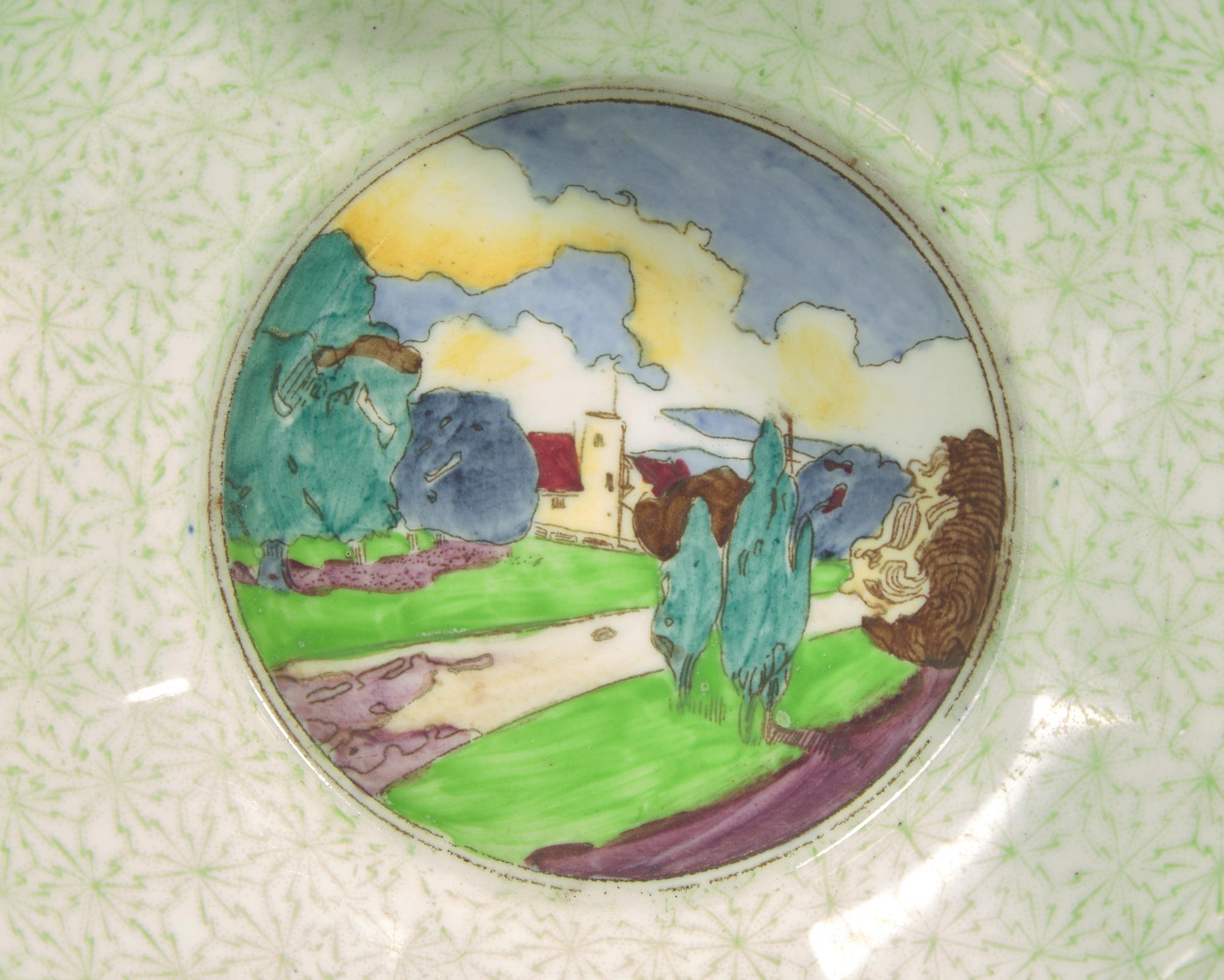 Two Wedgwood Lustreware Octagonal Bowls