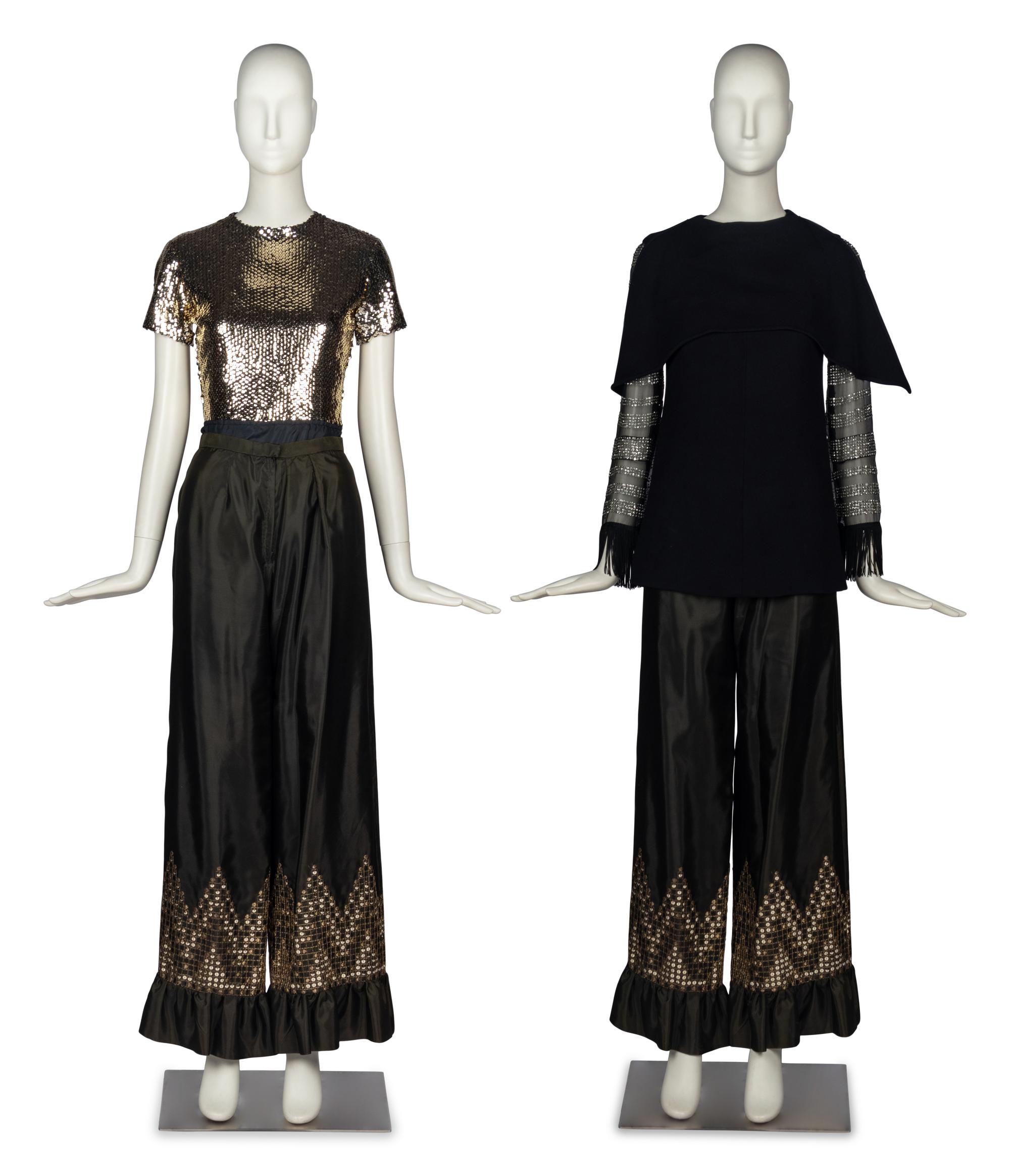 Evening Ensemble and Blouse by Dior Boutique and Lanvin Boutique
