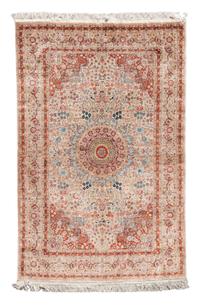 An Isfahan Silk Rug 6 feet 1 inch x 4 feet 1 inch. — 20TH CENTURY