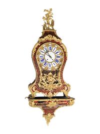 A Louis XIV Style Gilt Bronze-Mounted Boulle Marquetry Bracket Clock