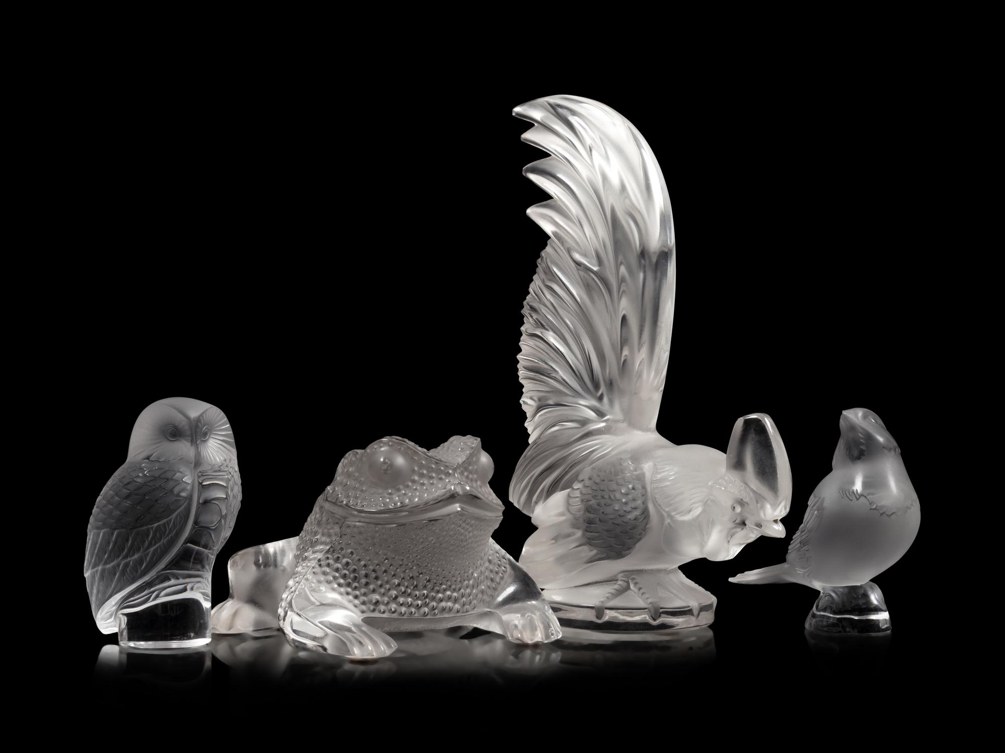Four Lalique Sculptures