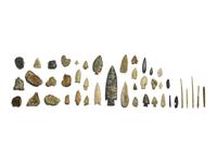 A Group Neolithic and Native American Stone Tools and Weapons