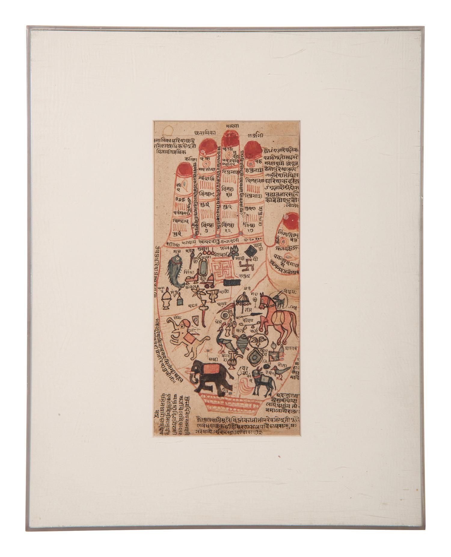 Two Indian Yantra Watercolors