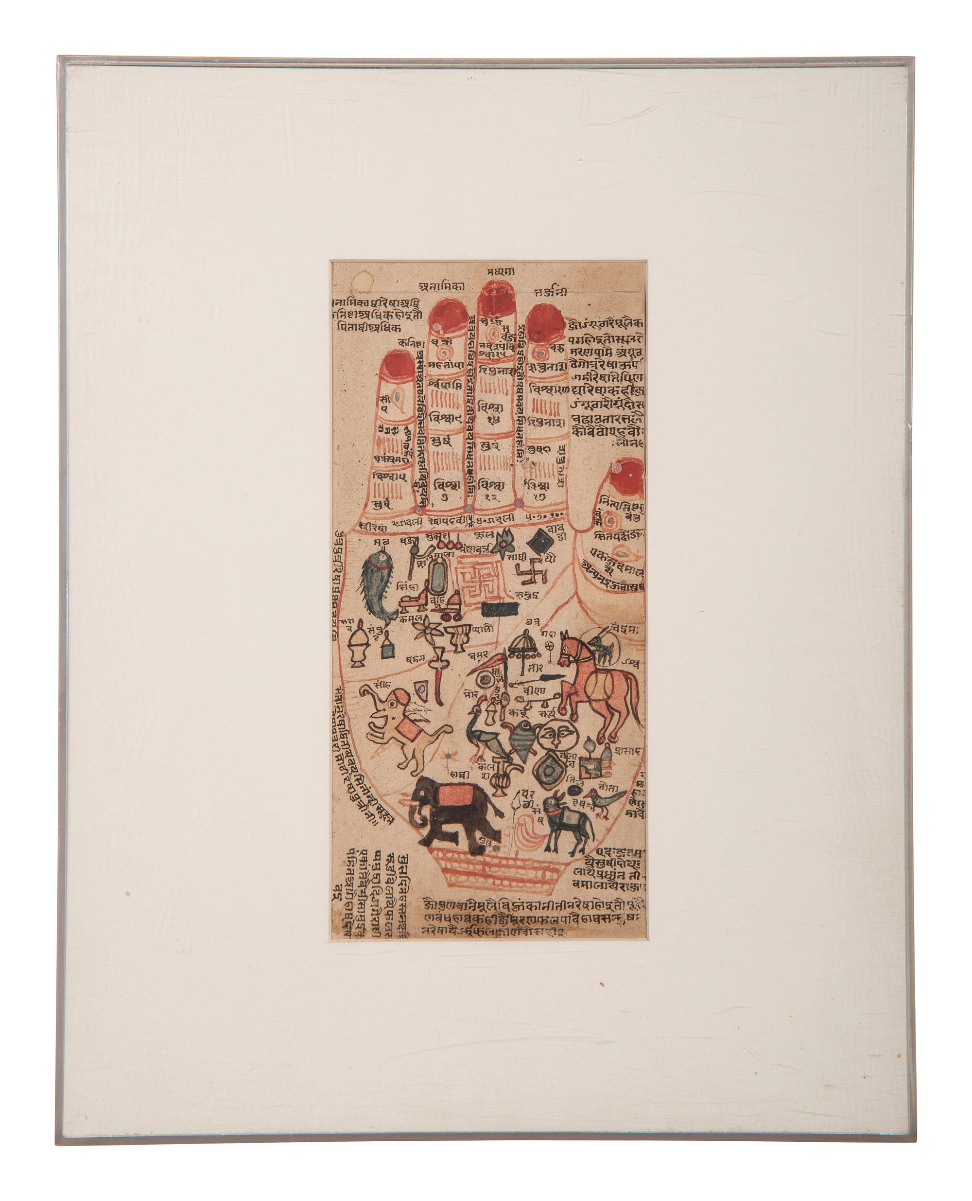 Two Indian Yantra Watercolors