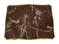 A Louis XV Style Marble Top Gilt Metal Mounted Side Table