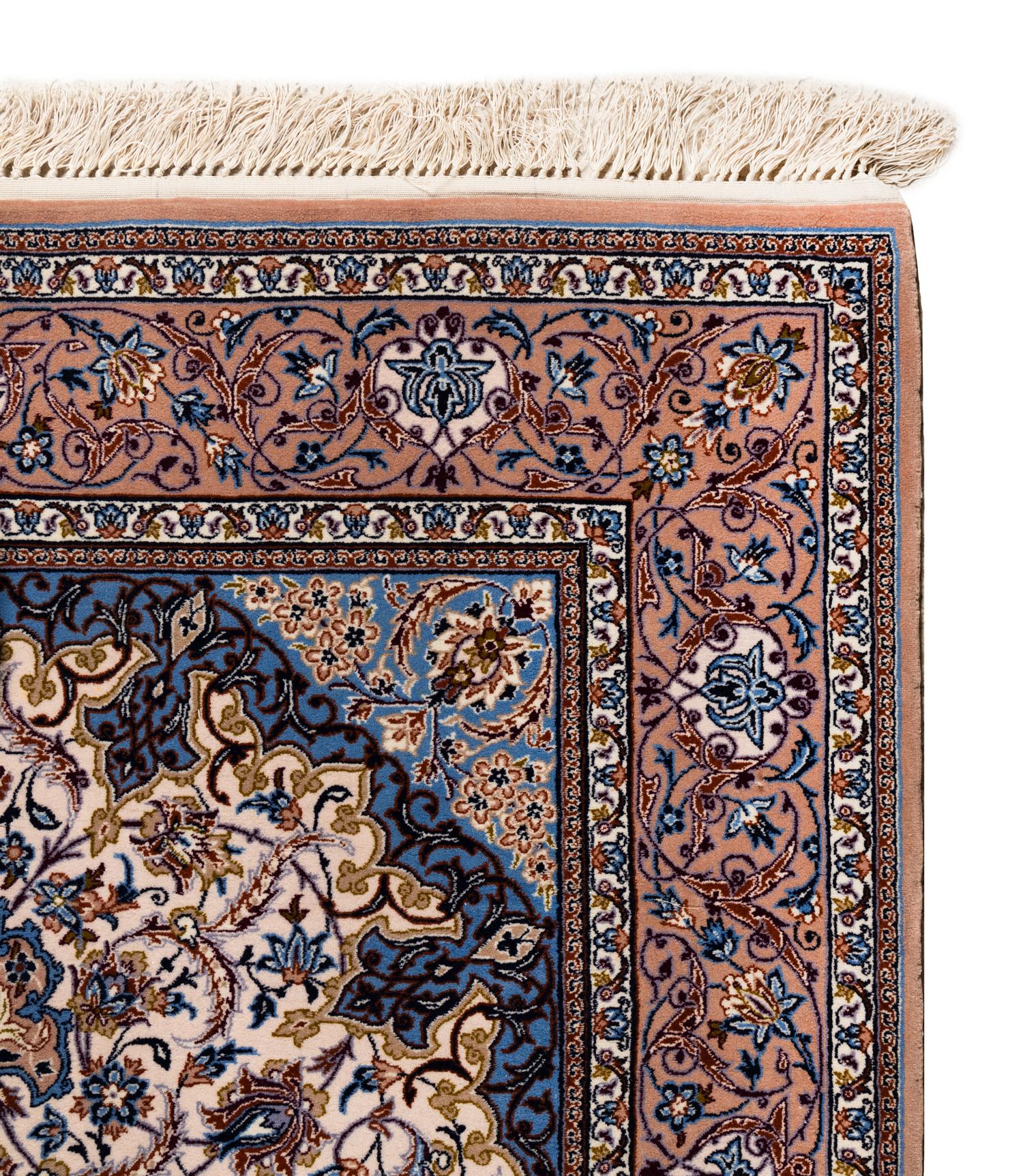 An Isfahan Wool and Silk Rug
