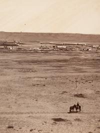GARDNER, Alexander (1821-1882). Imperial albumen Photograph. Scenes in the Indian Country [Fort Laramie].