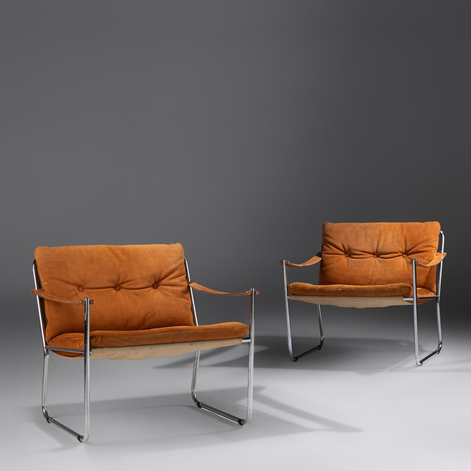 Pair of Lounge Chairs, c. 1977