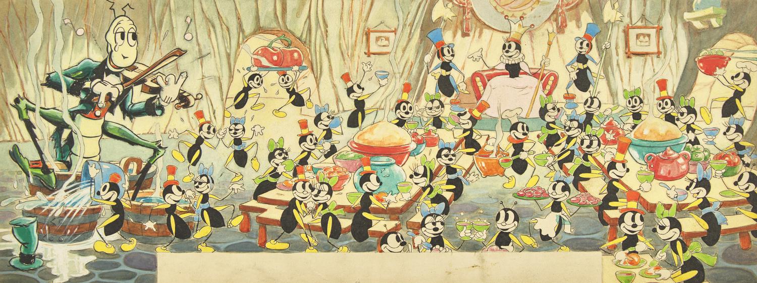 The Grasshopper And The Ants; Original illustrations for Walt Disney's Silly Symphon y, Good Housekeeping, 1934