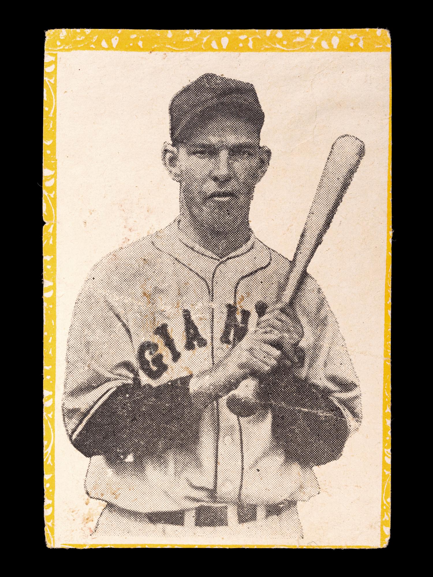 A 1946 Propagandas Monteil Los Reyes del Deporte Mel Ott Baseball Card No. 65