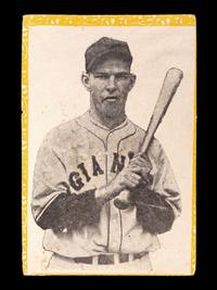 A 1946 Propagandas Monteil Los Reyes del Deporte Mel Ott Baseball Card No. 65