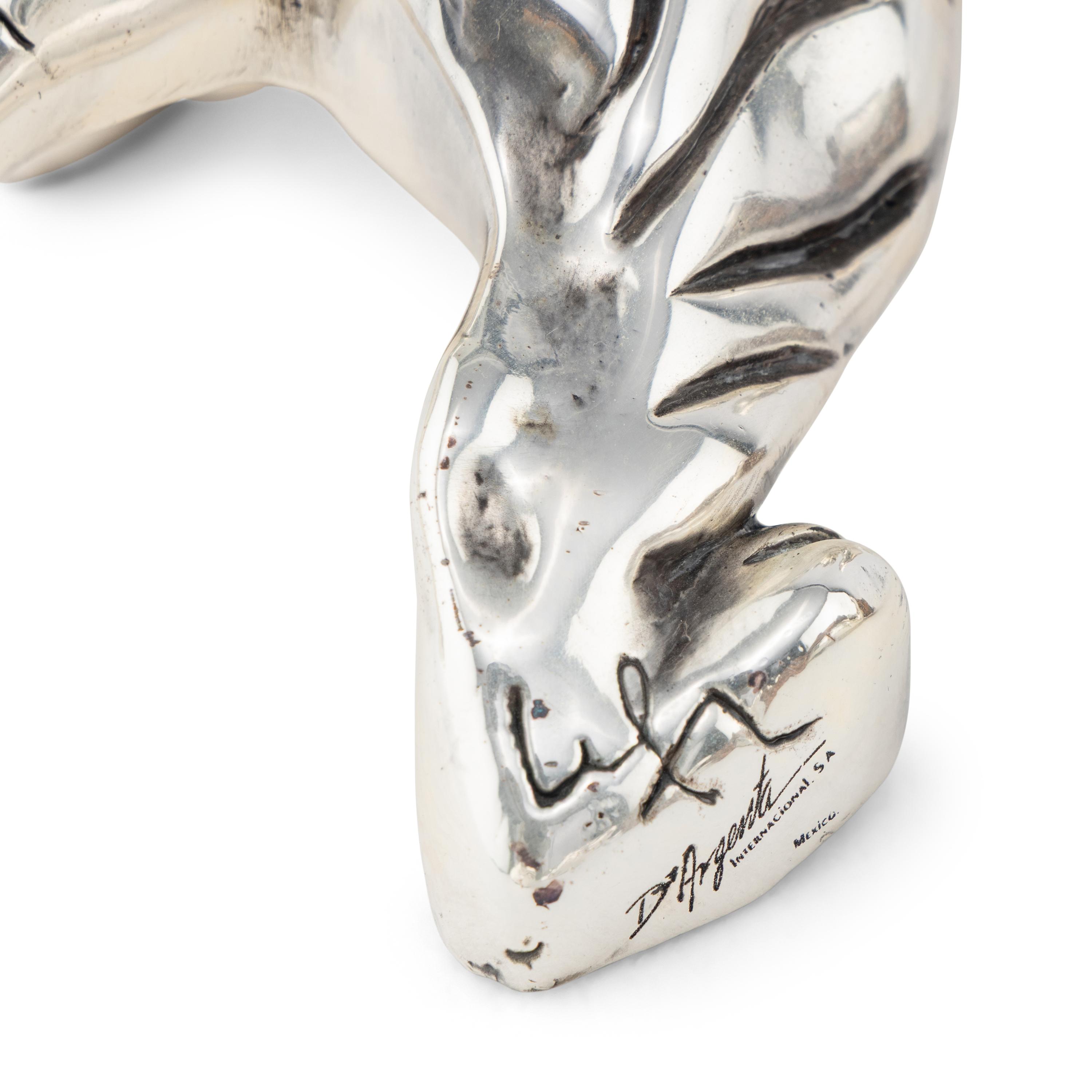 A Group of Eight D'Argenta Silver-Plate Animal Figures