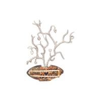 LUZ CAMINO, LABRADORITE AND DIAMOND BONSAI BROOCH