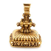 An English Gold Mounted Fob Seal