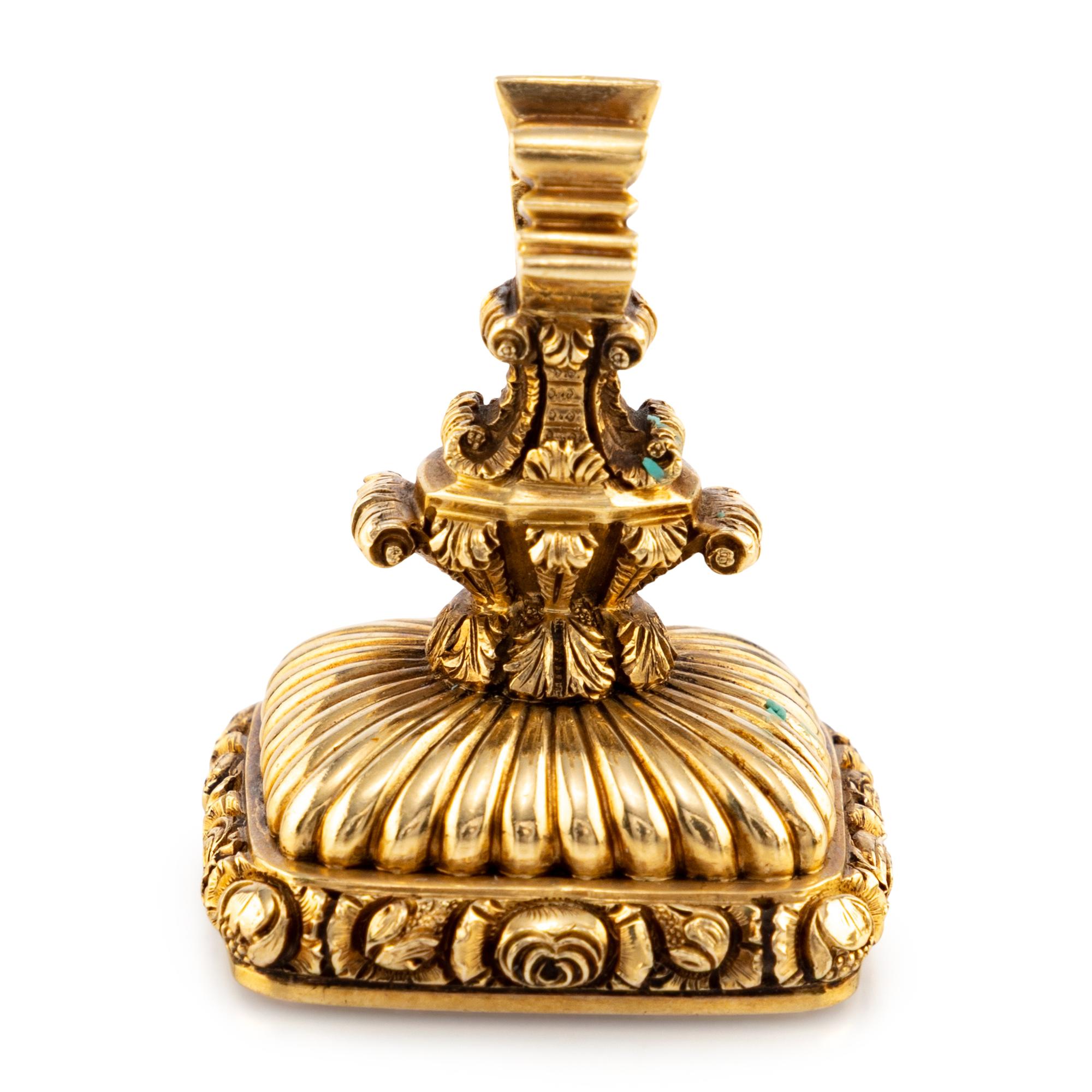 An English Gold Mounted Fob Seal